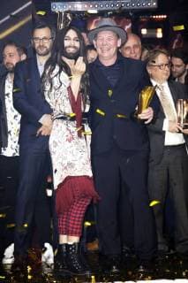 Conchita and Ben Becker at the 13th PRG Live Entertainment Award ceremony in the Festhalle Frankfurt Frankfurt am Main 09 04 2018 Foto:xS.xGabschx xFuturexImage
