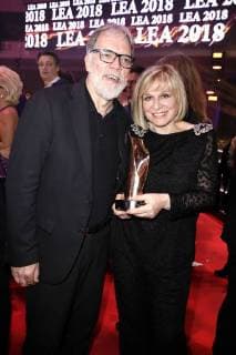 Wolfgang Trepper and Mary Roos at the 13th PRG Live Entertainment Award ceremony in the Festhalle Frankfurt Frankfurt am Main 09 04 2018 Foto:xS.xGabschx xFuturexImage