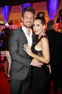 Sebastian Pannek and Clea Lacy Juhn at the 13th PRG Live Entertainment Award ceremony in the Festhalle Frankfurt Frankfurt am Main 09 04 2018 Foto:xS.xGabschx xFuturexImage