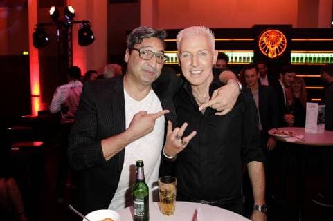 Mousse T and H P Baxxter at the 13th PRG Live Entertainment Award ceremony in the Festhalle Frankfurt Frankfurt am Main 09 04 2018 Foto:xS.xGabschx xFuturexImage