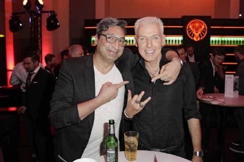 Mousse T and H P Baxxter at the 13th PRG Live Entertainment Award ceremony in the Festhalle Frankfurt Frankfurt am Main 09 04 2018 Foto:xS.xGabschx xFuturexImage