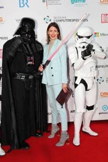 Eva Padberg German computer game prize 2018 in the coal bunker boiler house in Muenchen on 10 04 2018