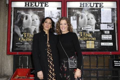 Emily Atef and Marie Bäumer at the premiere of the movie 3 Days in Quiberon at the Abaton Cinema Hamburg 10 04 2018 Foto:xC.xTamckex xFuturexImage