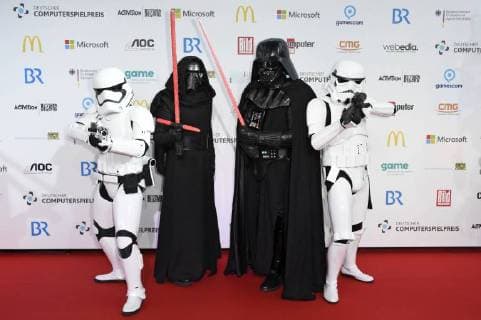 Cosplayer at the presentation of the German Computer Game Prize 2018 in the Kesselhaus Munich 10 04 2018 Foto:xP.xSchönbergerx xFuturexImage