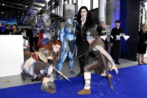 Cosplayer at the presentation of the German Computer Game Prize 2018 in the Kesselhaus Munich 10 04 2018 Foto:xP.xSchönbergerx xFuturexImage