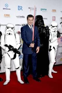 Markus Söder at the presentation of the German Computer Game Prize 2018 in the Kesselhaus Munich 10 04 2018 Foto:xP.xSchönbergerx xFuturexImage