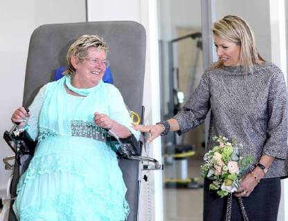 Entertainment Bilder der Woche Bilder des Tages 11-04-2018 Zandvoort Queen Maxima during the international MS federation, MSIF, conference at the MS expertise center of care institute Nieuw Unicum in Zandvoort. The MS center is a mulitdisciplinary treatment center for people with MS.  Copyright: xPPE NIEBOERx
