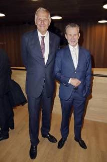 Ulrich Wickert and Ulrich Matthes at the presentation of the Nannen Prize 2018 in the Elbphilharmonie Hamburg 11 04 2018 Foto:xgbrcix xFuturexImage