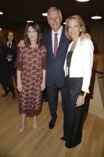 Iris Berben Ulrich Wickert and Julia Jäkel at the presentation of the Nannen Prize 2018 in the Elbphilharmonie Hamburg 11 04 2018 Foto:xgbrcix xFuturexImage