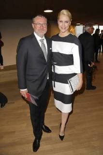 Christian Krug and Judith Rakers at the presentation of the Nannen Prize 2018 in the Elbphilharmonie Hamburg 11 04 2018 Foto:xgbrcix xFuturexImage