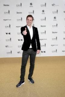 Aljoscha Höhn at the presentation of the German Music Prize ECHO 2018 in Messe Berlin