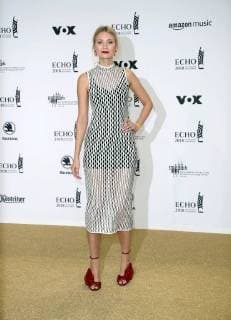 Carolin Niemczyk Glasperlenspiel at presentation German Music Prize ECHO 2018 in Messe Berlin