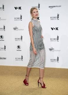 Carolin Niemczyk Glasperlenspiel at presentation German Music Prize ECHO 2018 in Messe Berlin