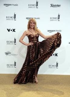 Kiley Minogue at the presentation of the German Music Prize ECHO 2018 in Messe Berlin