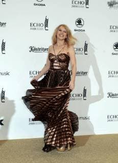 Kiley Minogue at the presentation of the German Music Prize ECHO 2018 in Messe Berlin