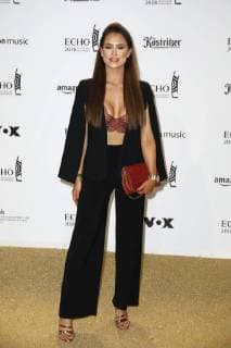 Jessica Paszka at the award ceremony of the ECHO POP on 12.04.2018 in Berlin ECHO POP ceremony 2018 in Berlin