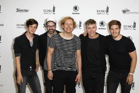 Michael Schulte and his band at the award ceremony of the ECHO POP on 12.04.2018 in Berlin ECHO POP ceremony 2018 in Berlin