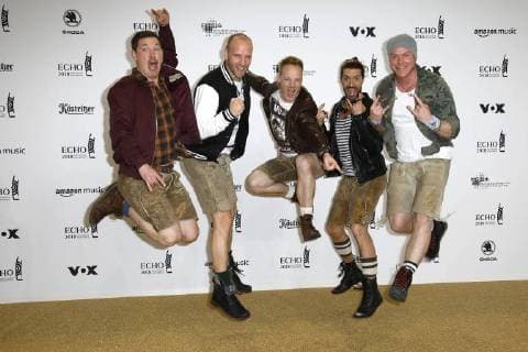 The group Voxxclub at the award ceremony of the ECHO POP on 12.04.2018 in Berlin ECHO POP ceremony 2018 in Berlin