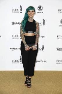 Jazzy Gudd aka singer Eule at the ceremony of the ECHO POP on 12.04.2018 in Berlin ECHO POP ceremony 2018 in Berlin