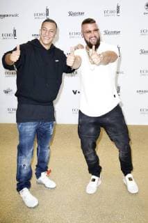 Farid Bang and Kollegah at the award ceremony of the ECHO POP on 12.04.2018 in Berlin ECHO POP ceremony 2018 in Berlin