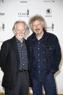 Klaus Voormann and Wolfgang Niedecken at the award ceremony of the ECHO POP on 12.04.2018 in Berlin ECHO POP ceremony 2018 in Berlin
