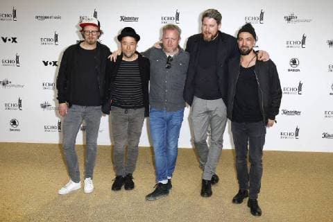 Jan Josef Liefers with his band Radio Doria at the award ceremony of the ECHO POP on 12.04.2018 in Berlin ECHO POP ceremony 2018 in Berlin