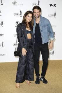 Tom Beck and Chryssanthi Kavazi at the ECHO POP ceremony on 12.04.2018 in Berlin ECHO POP ceremony 2018 in Berlin