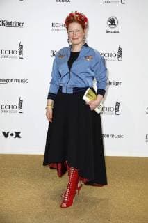 Enie van de Meiklokjes at the presentation of the ECHO POP on 12.04.2018 in Berlin ECHO POP ceremony 2018 in Berlin