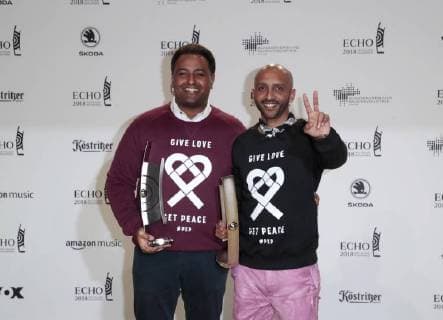 Peace Peace Festival Fetsum Sebhat Tedros Tewelde category social engagement at the award German Music Prize ECHO 2018 in Messe Berlin
