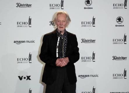 Klaus Voormann Category Lifetime Achievement Awarding German Music Prize ECHO 2018 in Messe Berlin