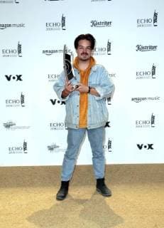 Milky Chance category Pop National at the award German Music Prize ECHO 2018 in Messe Berlin