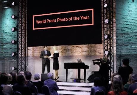12-04-2018 Amsterdam Prince Constantijn and Princess Laurentien during the World Press Photo 2017 award at the Westergasfabriek in Amsterdam.  Copyright: xPPE NIEBOERx