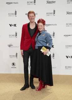 Tobias van de Meiklokjes Eenie van de Meiklokjes at the presentation of the German Music Prize ECHO 2018 in Messe Berlin