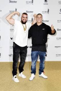 Kollegah and Farid Bang at the 27th German Music Prize Echo 2018 in the Messe Berlin Berlin 12 04 2017 Foto:xF.xKernx xFuturexImage