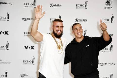 Kollegah and Farid Bang at the 27th German Music Prize Echo 2018 in the Messe Berlin Berlin 12 04 2017 Foto:xF.xKernx xFuturexImage