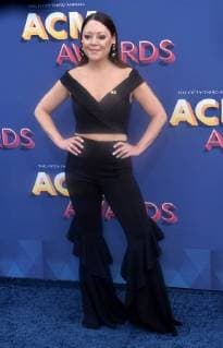 Singer Hillary Lindsey attends the 53rd annual Academy of Country Music Awards held at MGM Grand Garden Arena in Las Vegas, Nevada on April 15, 2018. The show will be telecast live on CBS.  LAV20180415184 JIMxRUYMEN