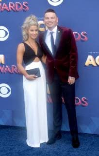 Singer Kane Brown (R) attends the 53rd annual Academy of Country Music Awards held at MGM Grand Garden Arena in Las Vegas, Nevada on April 15, 2018. The show will be telecast live on CBS.  LAV20180415274 JIMxRUYMEN