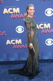 April 15, 2018 - Las Vegas, NV, U.S. - 15 April 2018 - Las Vegas, NV - Rebecca Romijn. 2018 ACM Awards Red Carpet arrivals at MGM Grand Garden Arena. Photo Credit: MJT AdMedia Las Vegas U.S. - ZUMAa123 20180415_zaa_a123_062 Copyright: xMjtAdmediax