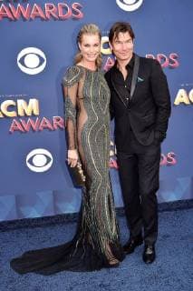 Rebecca Romijn and her husband Jerry O Connell at the Country Music Awards on Las Vegas 15.04.2018 53rd Academy of Country Music Awards. 2018 in Las Vegas