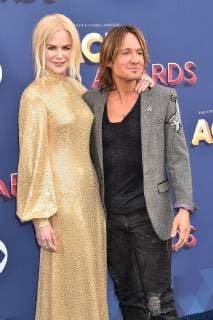 Nicole Kidman and her husband Keith Urban at the Country Music Awards on April 15, 2018 in Las Vegas 53rd Academy Of Country Music Awards 2018 in Las Vegas