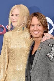 Nicole Kidman and her husband Keith Urban at the Country Music Awards on April 15, 2018 in Las Vegas 53rd Academy Of Country Music Awards 2018 in Las Vegas