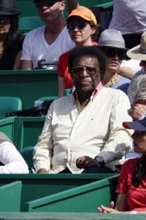 German pop singer Robert Blanco as a spectator at the Rolex Monte Carlo Masters Tennis Tournament of the Masters 1000 ATP World Tour Principality of Monaco
