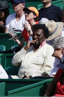 German pop singer Robert Blanco as a spectator at the Rolex Monte Carlo Masters Tennis Tournament of the Masters 1000 ATP World Tour Principality of Monaco