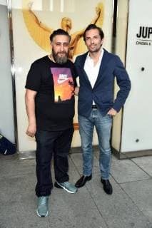 Kida Khodr Ramadan and Quirin Berg on arrival for the Jupiter Award on 18 04 2018 in Berlin Jupiter Awards 2018 in Berlin