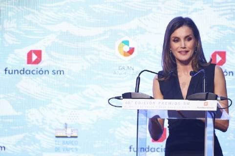 18-04-2018 Spain Queen Letizia during the children youth literature awards, El Vapor Boat and Grand Angular, at the Casa de Correos in Madrid. No Spain  Copyright: xxPPE Thortonx