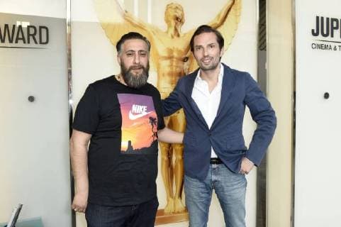 Kida Ramadan and Quirin Berg at the 39th Jupiter Award 2018 at the Grand Hyatt Hotel Berlin 18 04 2018 Foto:xF.xKernx xFuturexImage