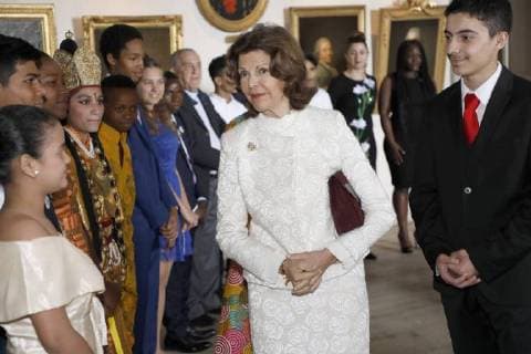 Queen Silvia Attendance at the presentation of the World s Children s Prize for the Rights of the Child, Castle, 2018-04-19 Stockholm Sweden  580951