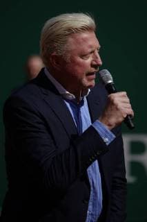 Ceremony on the Court Rainier III of the Monte Carlo Country Club on the occasion of the handing over of the ring of the Hall of Famer to the former German tennis player Boris Becker as part of the Rolex Monte Carlo ATP World Tour Masters 1000 tennis tournament