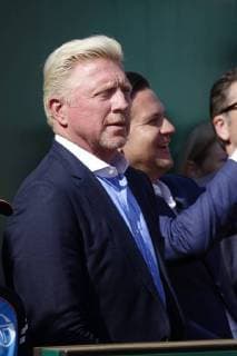 Ceremony on the Court Rainier III of the Monte Carlo Country Club on the occasion of the handing over of the ring of the Hall of Famer to the former German tennis player Boris Becker as part of the Rolex Monte Carlo ATP World Tour Masters 1000 tennis tournament
