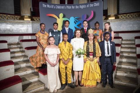 Bilder des Tages Queen Silvia Attendance at the presentation of the World s Children s Prize for the Rights of the Child, Gripsholm Castle, 2018-04-19 Silvia de Suede Mariefred Sweden  581115